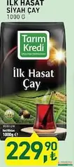 TARIM KREDİ İLK HASAT SİYAH ÇAY 1000 G indirimli fiyat TARIM KREDİ İLK HASAT SİYAH ÇAY 1000 G fiyat ve kampanya bilgisi